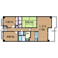 東千里ＯＭパレス1の物件間取画像